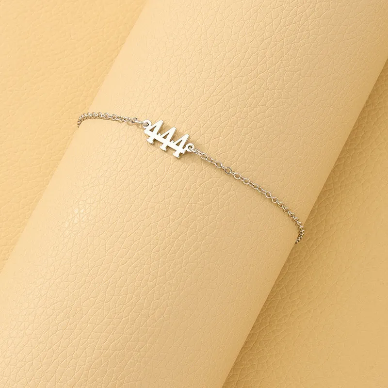 Trendy Metal Bracelet with Numeric Design - Wholesale Fashion Accessory