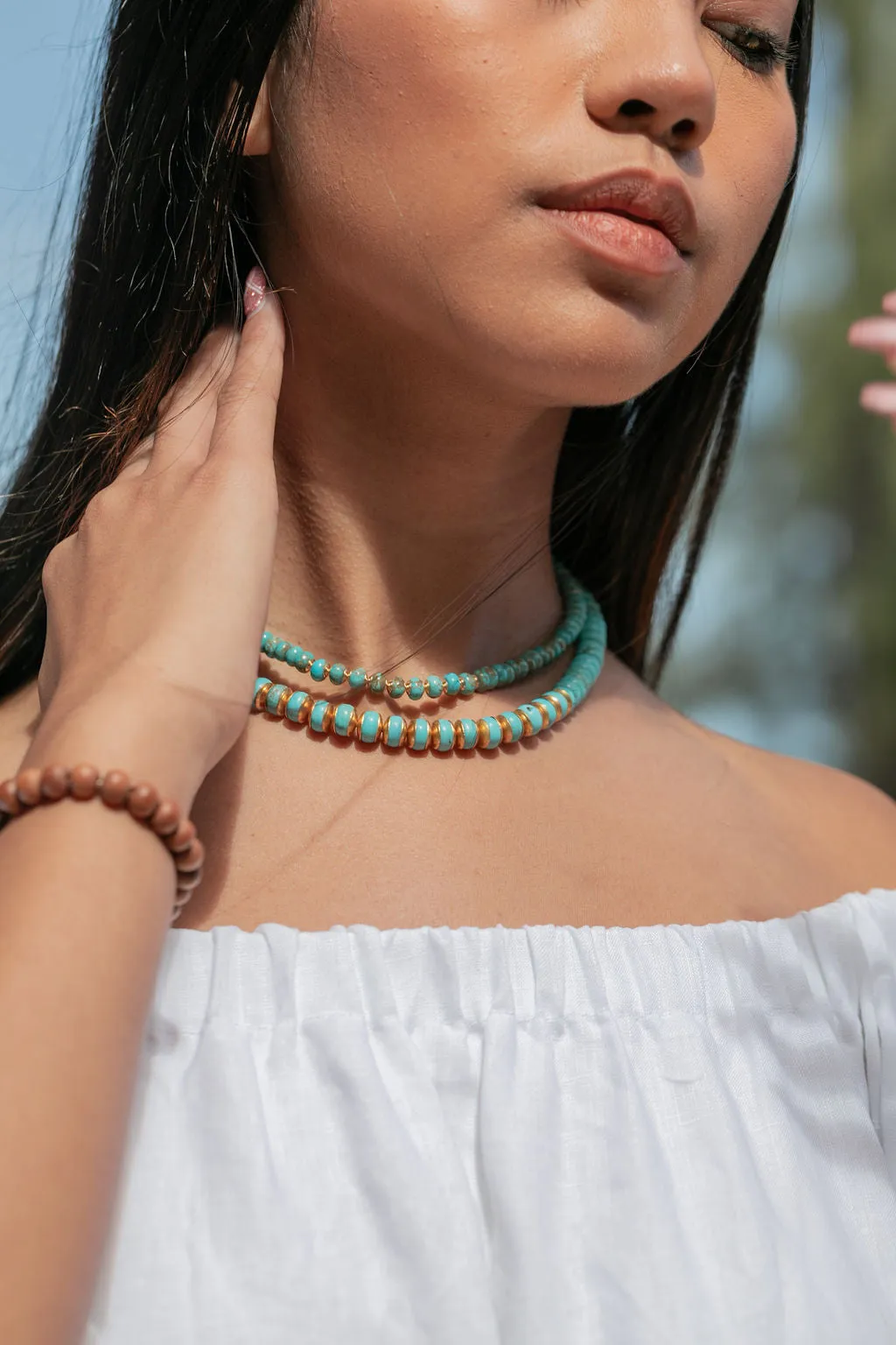 Turquoise Gemstone Necklace - Ka'ohu