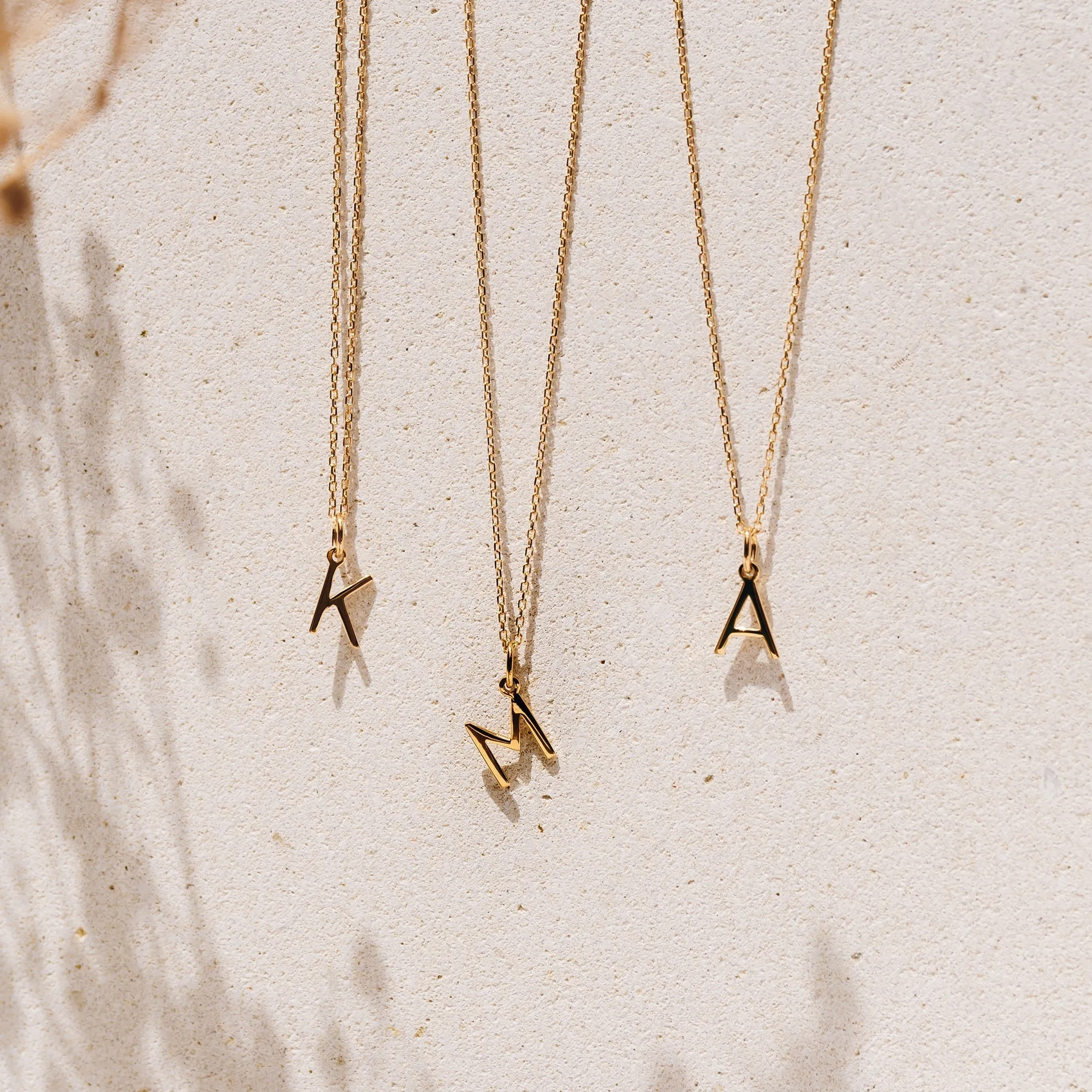 U Necklace / Gold Initial Necklace