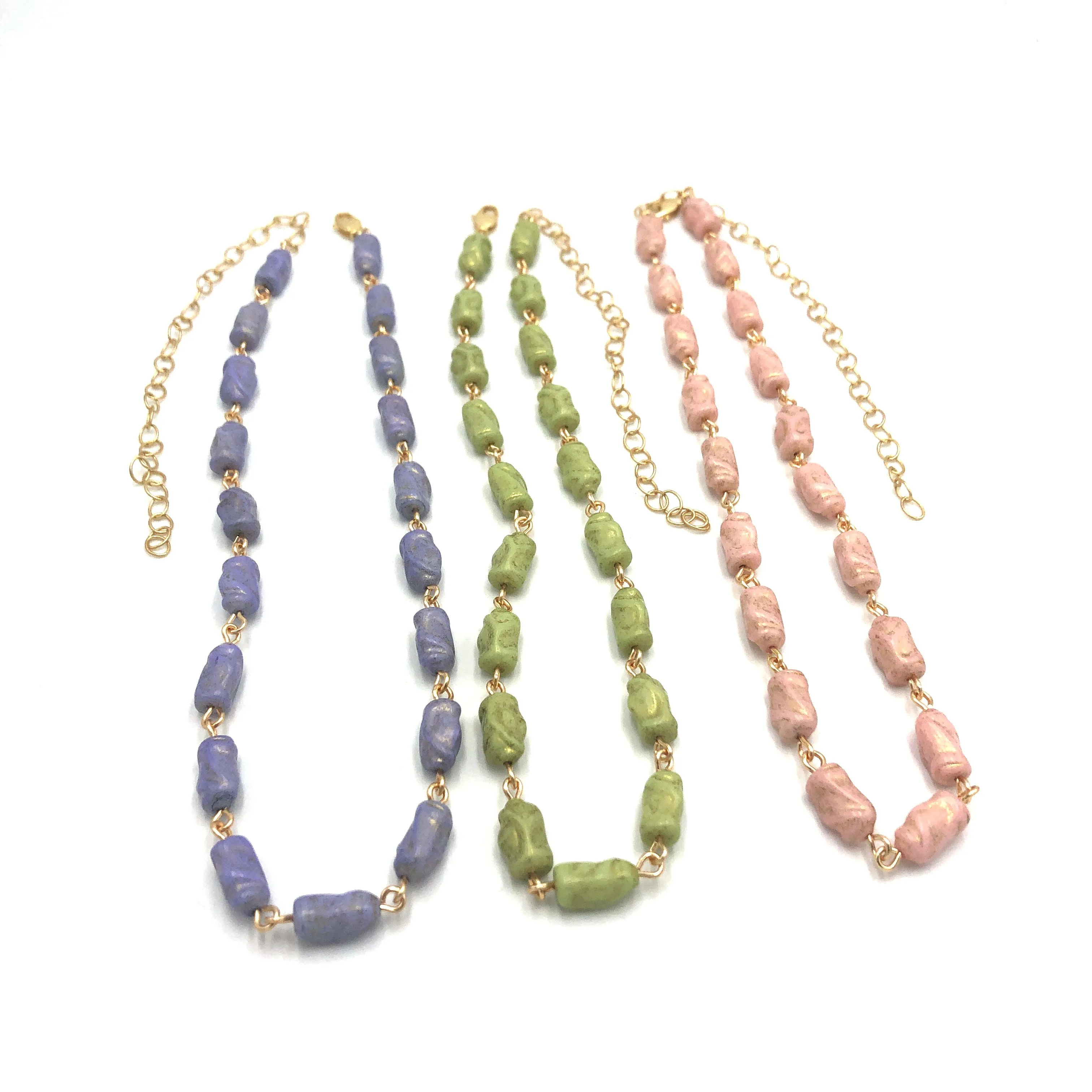 Wrapped Nugget Pastel Amelia Necklace